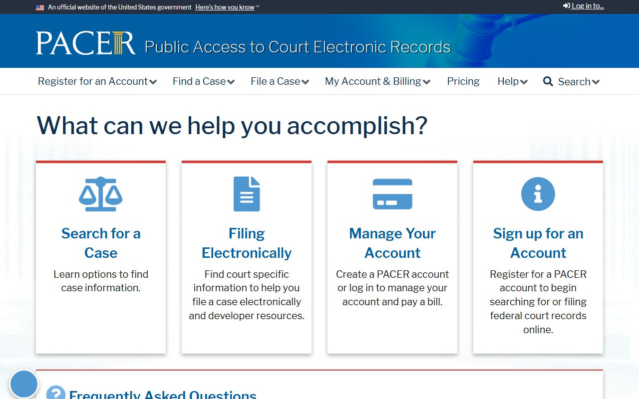 Iberville Parish court dockets PACER federal docket access
