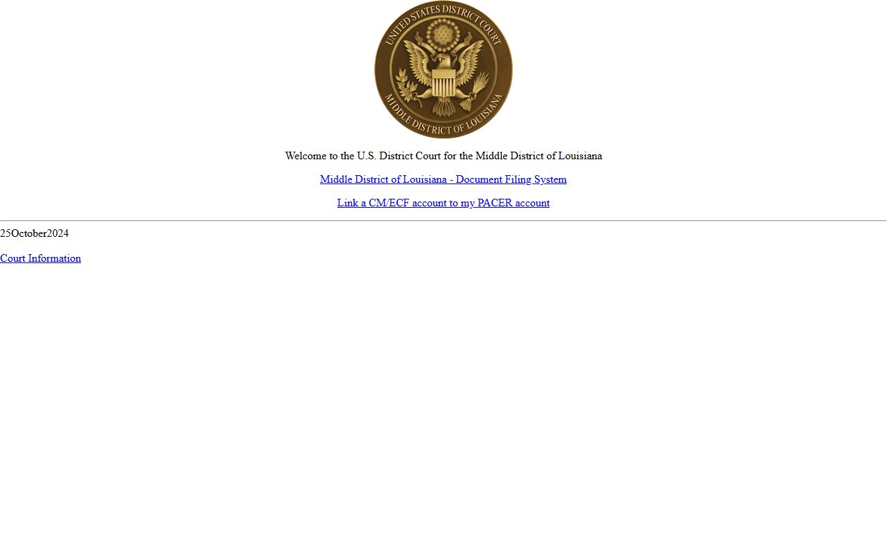 Iberville Parish court records CM ECF federal case access