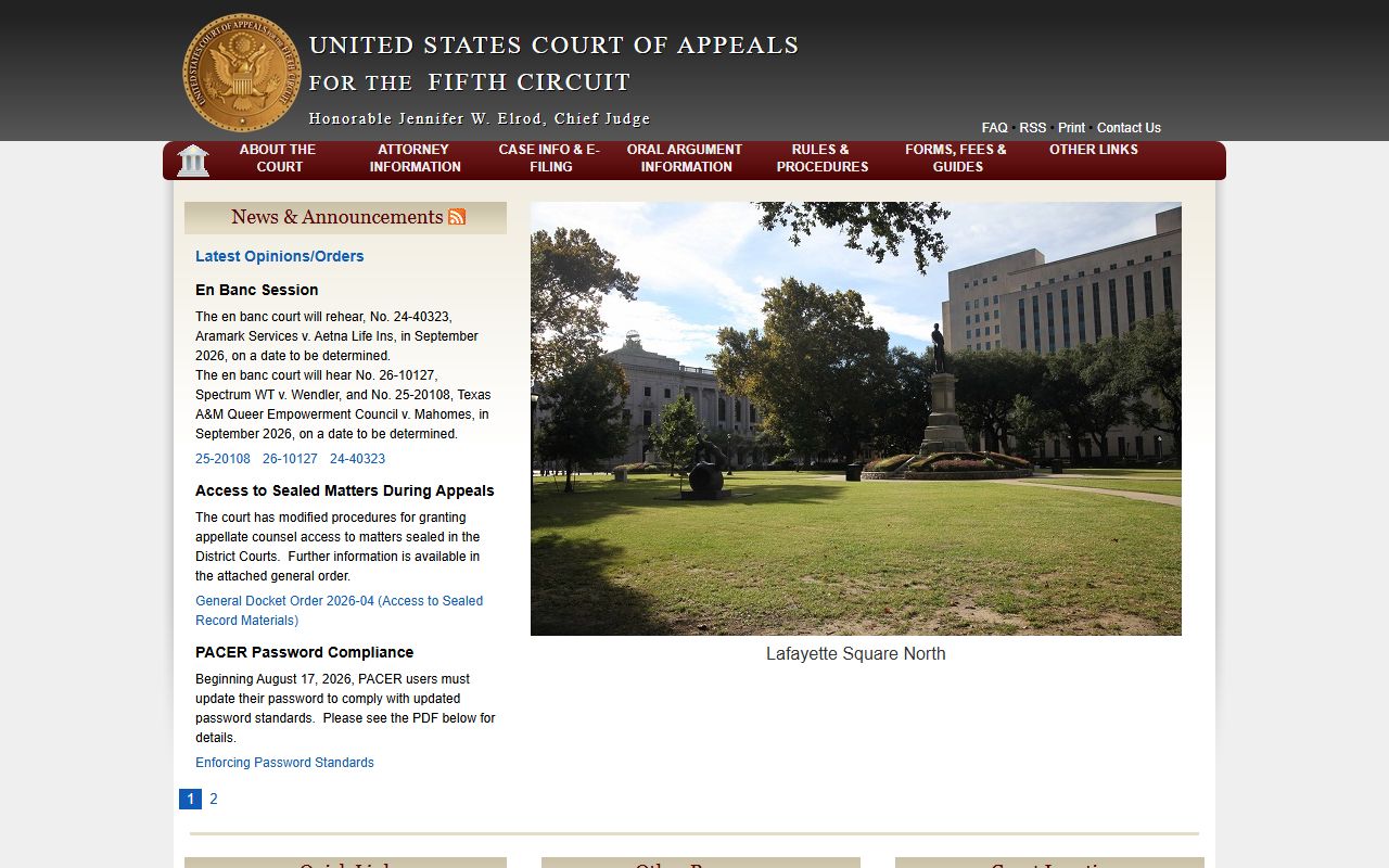 Iberville Parish court records Fifth Circuit appellate access