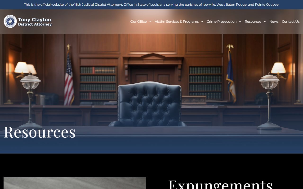 Iberville Parish criminal court records expungement process