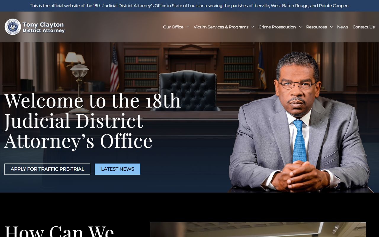 Iberville Parish District Court 18th Judicial District Attorney source